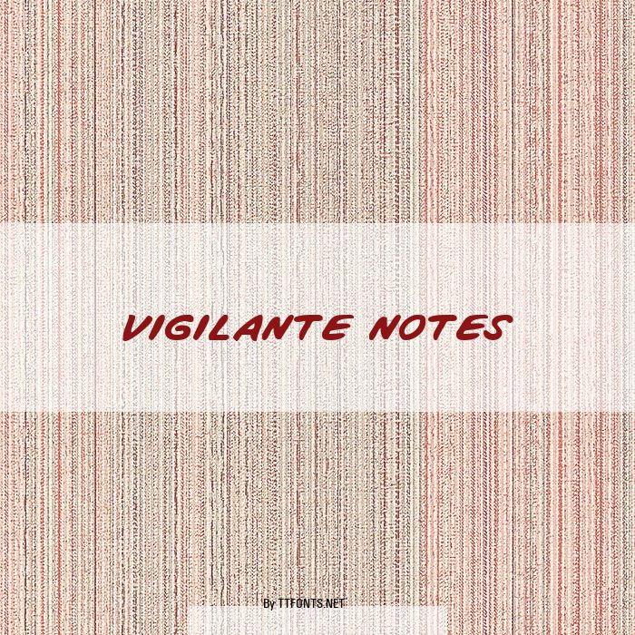 Vigilante Notes example